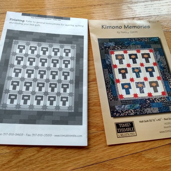 Kimono Memories Quilting Pattern: Wall or Bed Quilt - Nancy Odom - Picture 4 of 6